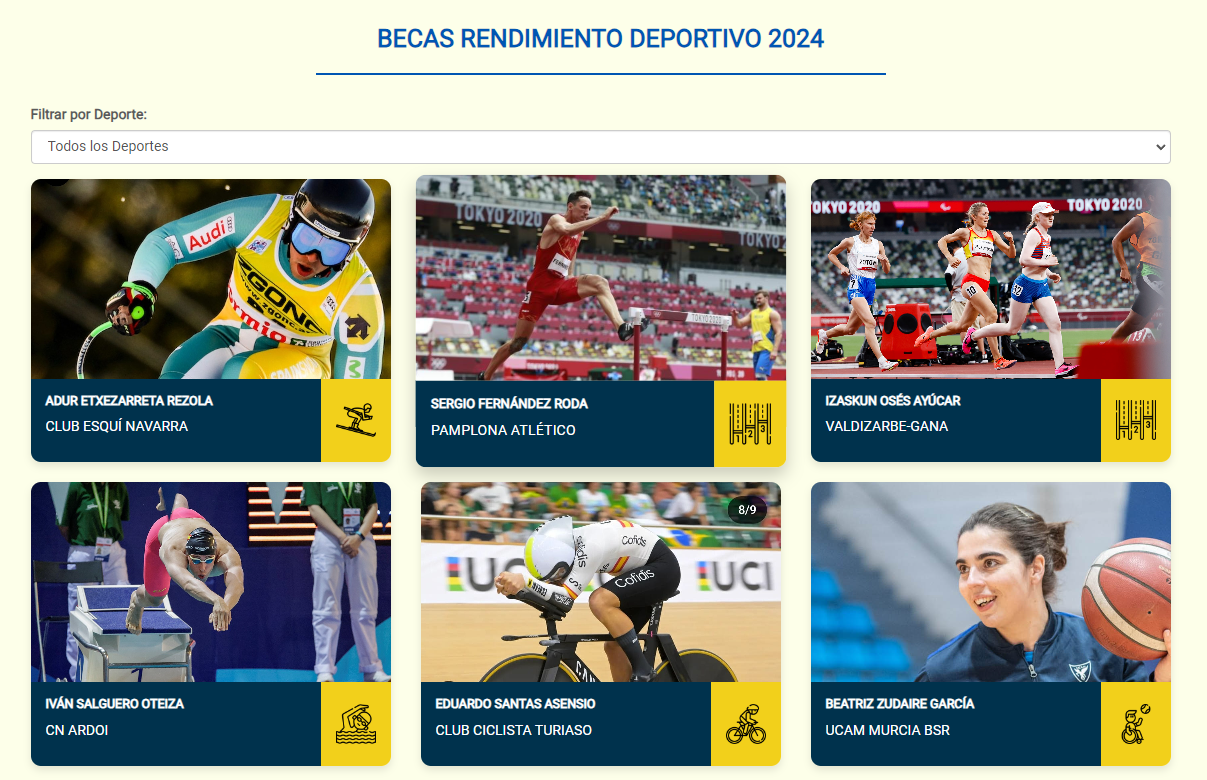 ¿Quieres conocer mejor a los deportistas becados en 2024 por rendimiento deportivo?